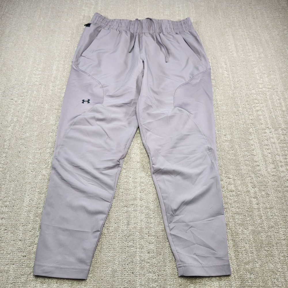 Under Armour Unstoppable Hybrid Pants Women Medium Water Resistant Running Gray